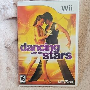 G002. Nintendo Wii Dancing with the Stars Game - Orange and Purple